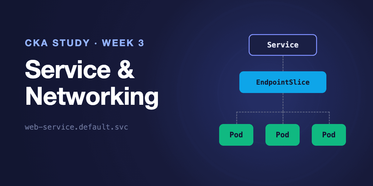 [CKA] 3주차 - Service 4종, EndpointSlice, CoreDNS와 Service 장애 진단